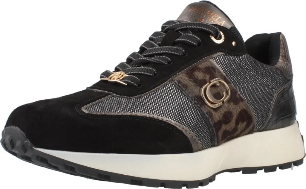 Sneakers Femme Carmela 162702c en Cuir Véritable et Motif Animalier