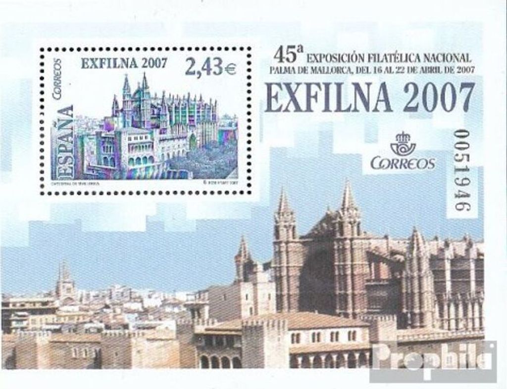 Briefmarken Spanien 2007 Mi Block161 (kompl.Ausg.) postfrisch Briefmarkenausstellung