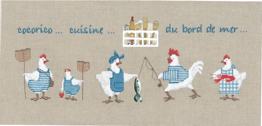 Le Bonheur des Dames point de croix set "cuisine côté mer", Image du produit 