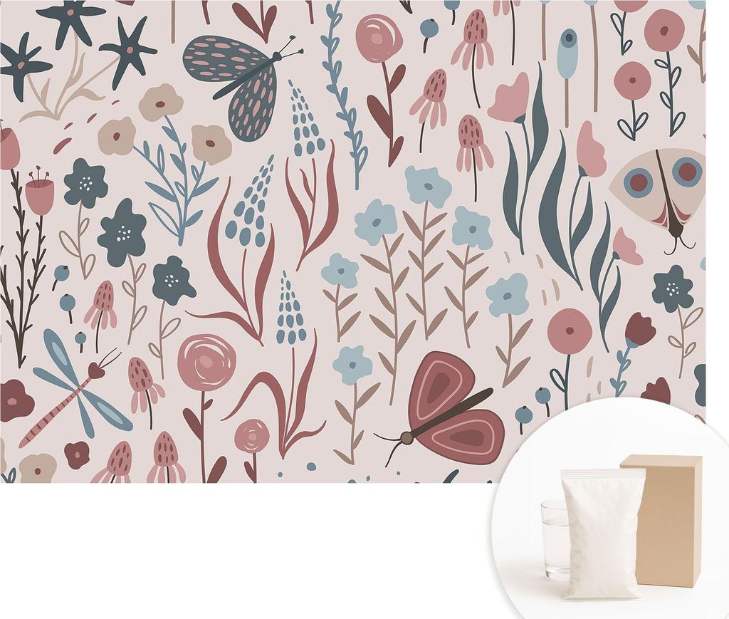 Fototapete - Wandbilder für Wohnzimmer - 152x104 cm - Dekorative Wandfolie - Modernes Design für Wanddekoration - Tapeten für Innenräume - Blum...