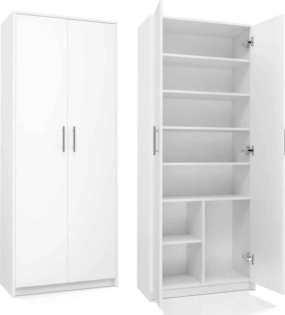 Étagère à rayons RAINER blanc mat pour bureau - Rangement moderne