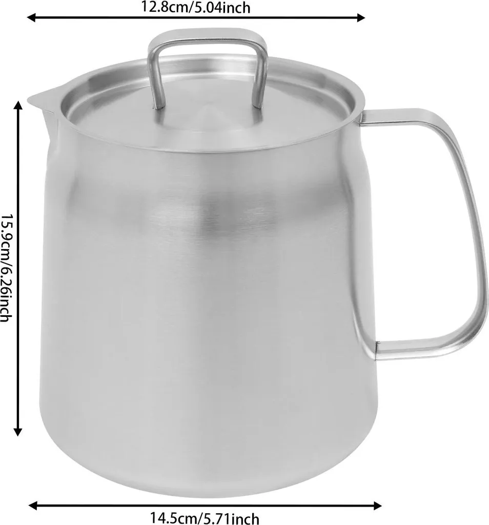 Marmite à frire pour cuisine induction - Format compact gris clair inox - 7