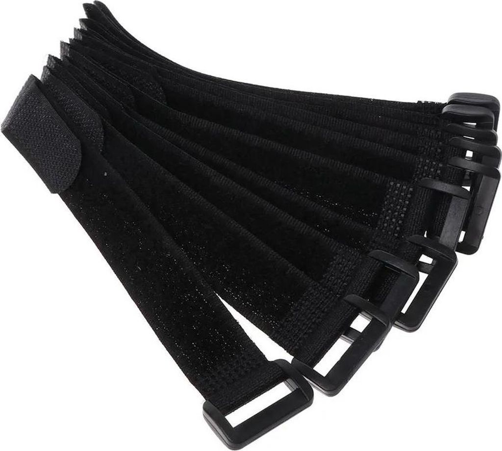 Stück Wiederverwendbare Kabelbinder mit Schnalle, Kabelbinder Klett, Klettkabelbinder, Klettkabelbinder, Kabelklettband für TV-Kabel, PC-Kabel, 2...