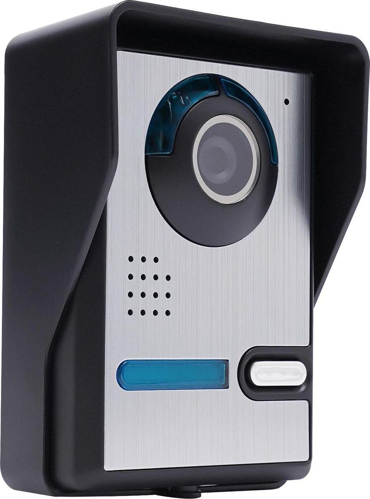 Video-Türsprechanlage - Kabelgebundenes Set - 17,8 cm TFT-LCD-Display - Freisprechen - Wasserdicht - 15 V DC 1200 mA - EU-Stecker - Weiß