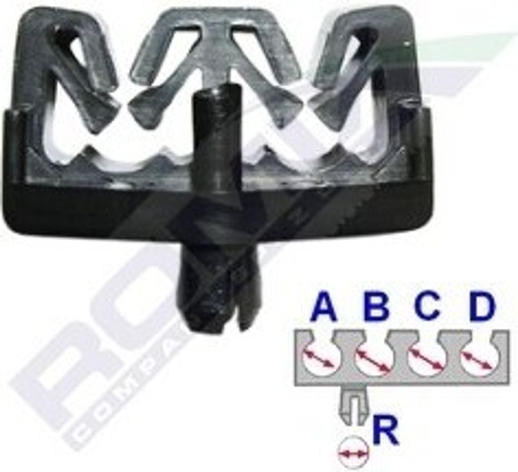 ROMIX Clip C60561 passend für PEUGEOT 206 Schrägheck (2A/C) 206 CC (2D) 807 (E)