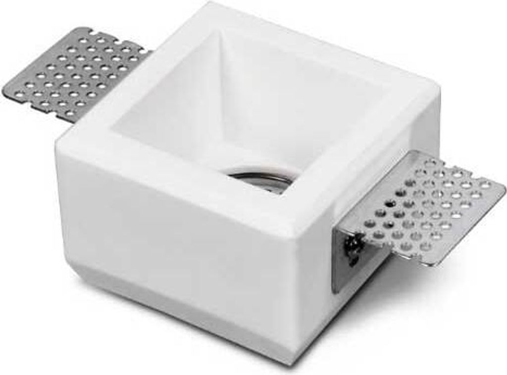 Gipseinbauleuchte Eckig 80x80mm GU10 max. 35W Gipsleuchte Einbaustrahler Deckenspot Downlight Deckenleuchte