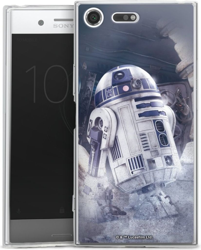 DeinDesign Slim Hülle für Sony Xperia XZ Premium Silikon Case Ultra Dünn Handyhülle Fanartikel Roboter Star Wars