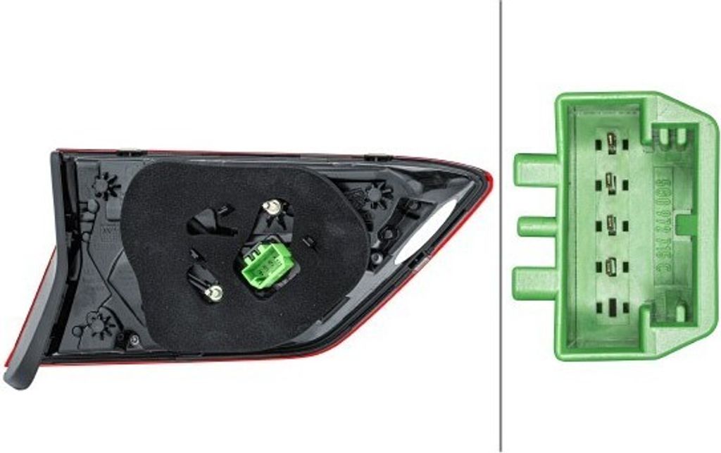 HELLA 2SA 012 522-121 - OE 5NA 945 308 E Heckleuchte, rechts, innerer Teil für Tiguan AD, AX, Tiguan BJ, BW