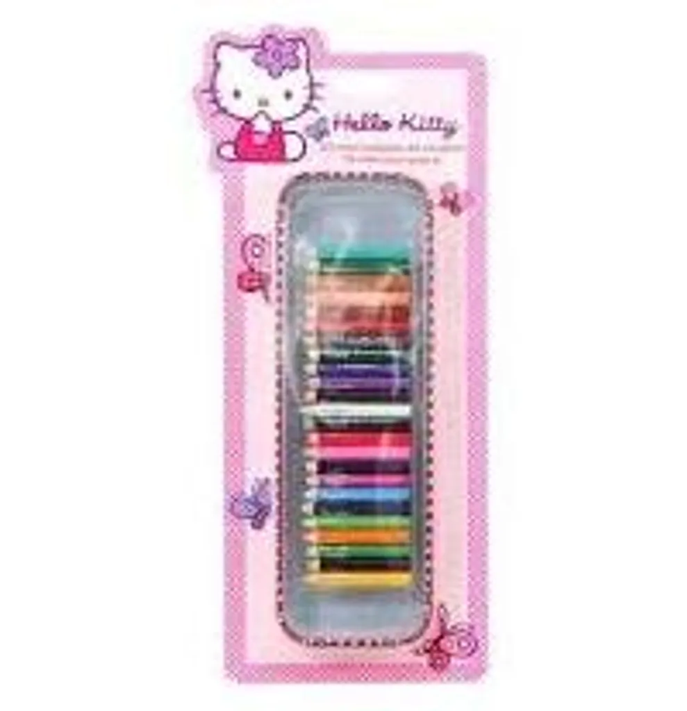 Boîte anti-casse mini-couleurs Hello Kitty pour crayons bien rangés