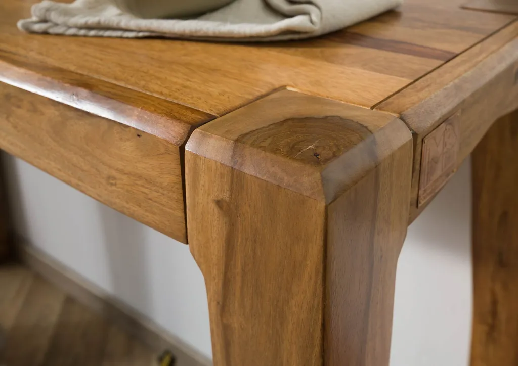 Console d'entrée en sheesham brun pour optimiser votre rangement - 7