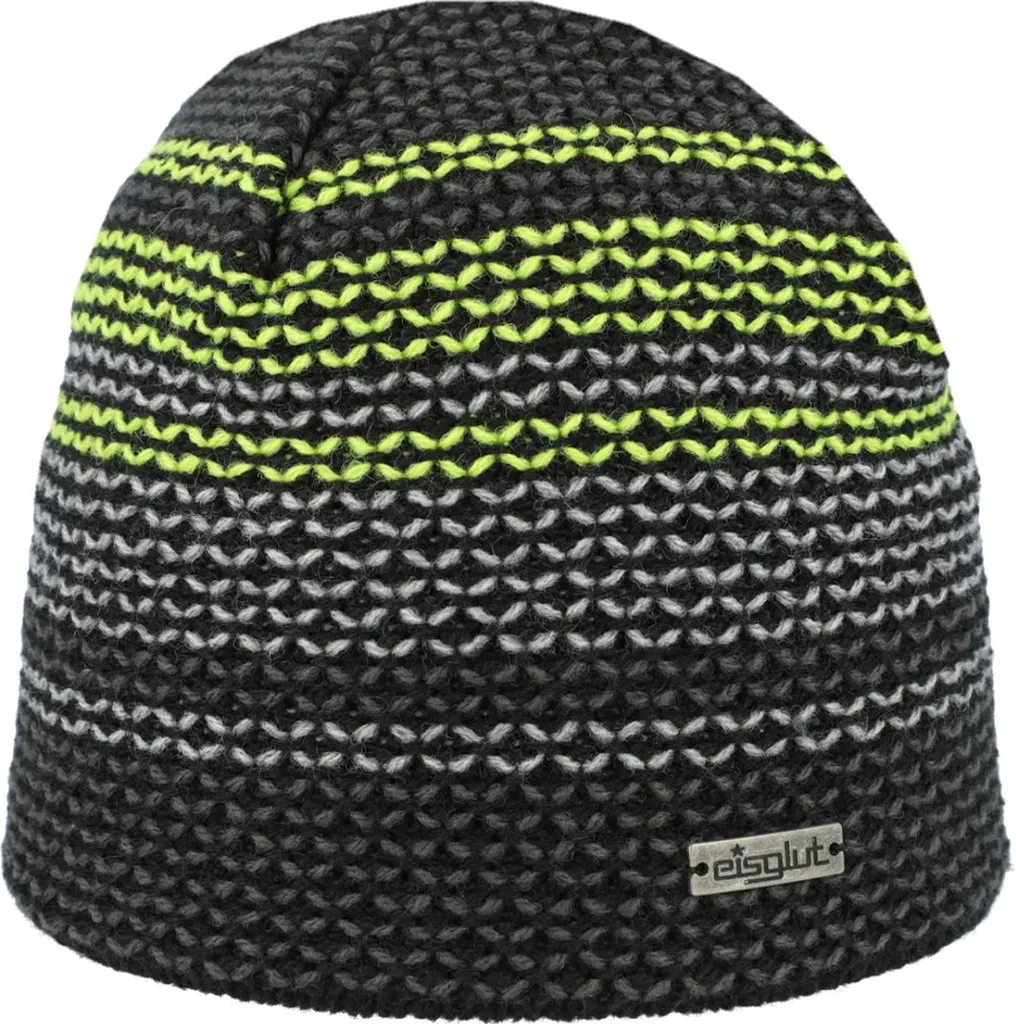 Berretto Eisglut Arrono Schwarz/Lime | Calore Tedesco Made in Germany