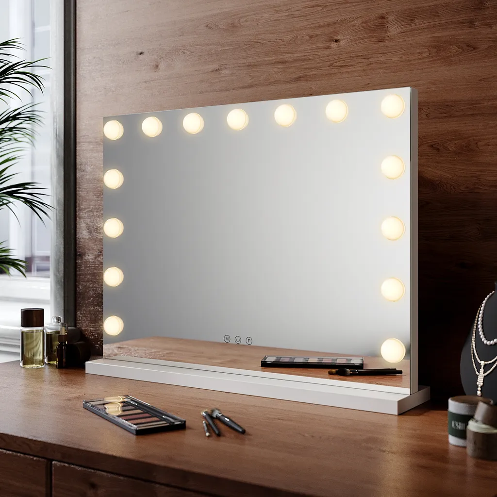 Specchio Hollywood SUNXURY con Luci LED per Camera da Letto e Soggiorno