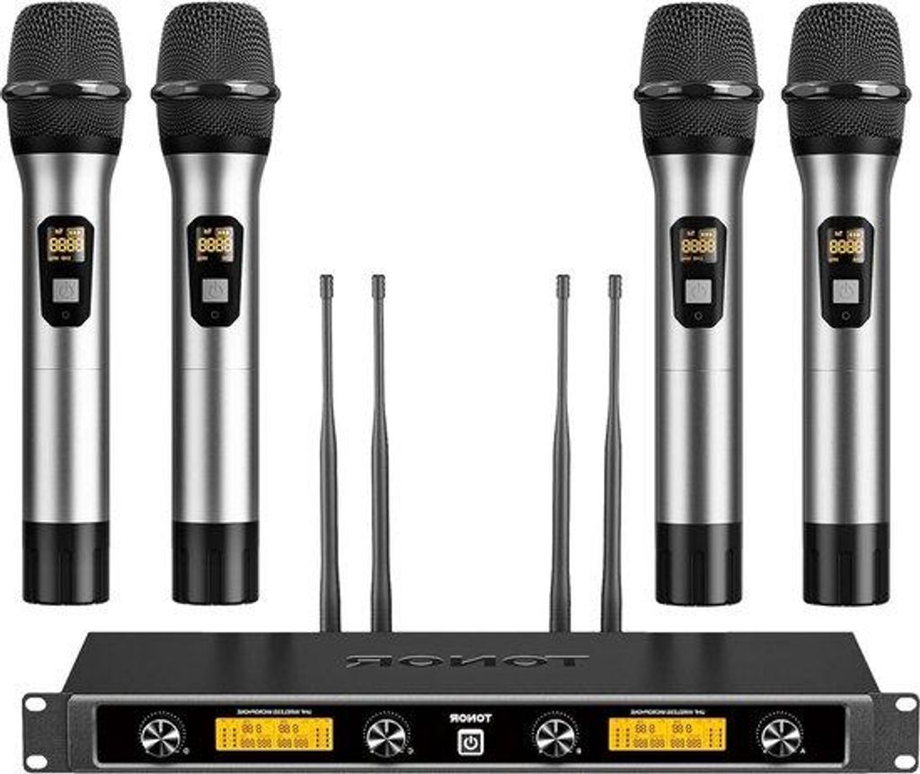 Système de micro sans fil - 4 x 5 canaux - Microphone à Image du produit 