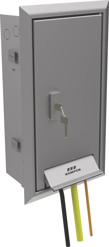 Kemper TRESOR Wandeinbauschrank FROSTI DN15, Steckdose 230 V u. 400 V, 1 Stk.