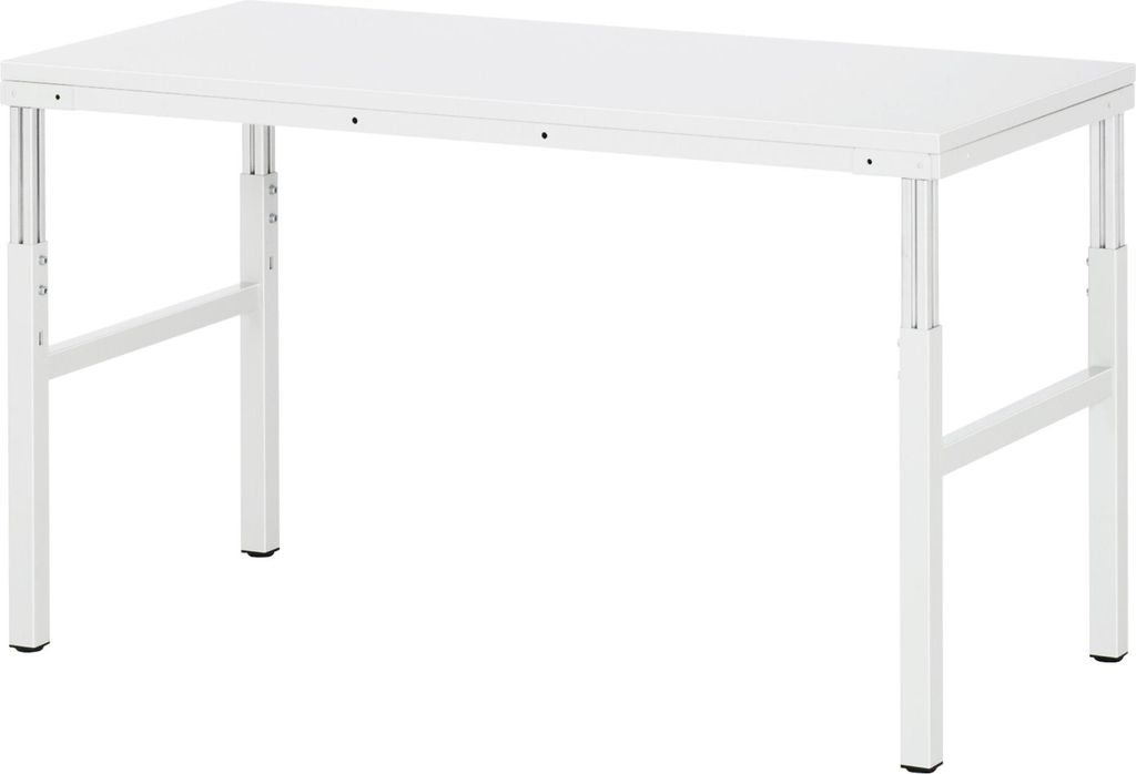 Rau Arbeitstisch Basis Serie E, B1500xT700xH650-1000mm, Hartlaminat-Platte 30mm