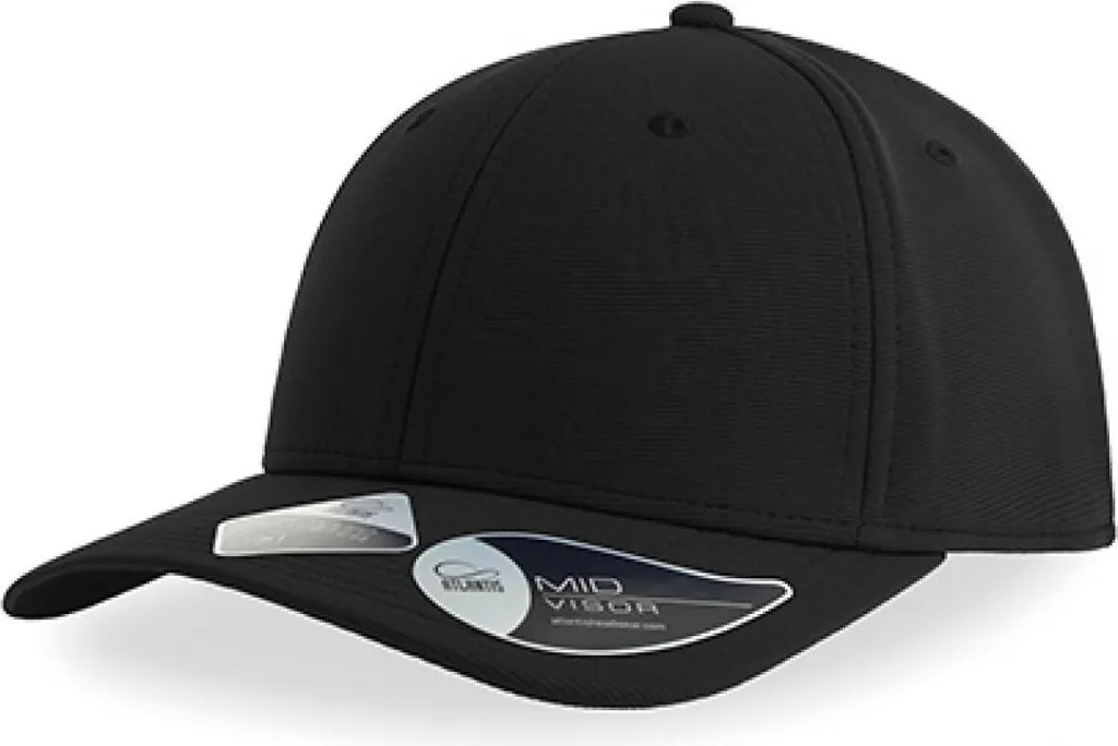 Berretto Sportivo Atlantis SAND Nero Traspirante Eco-friendly