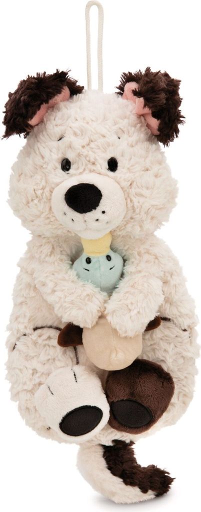 NICI Kuscheltier Wärmflasche Hund mit Ente 300ml 30cm - weiss - Kuscheliges Wärmetier ab 10 Monaten – Plüschtier-Wärmflasche, Wärmebeutel f...