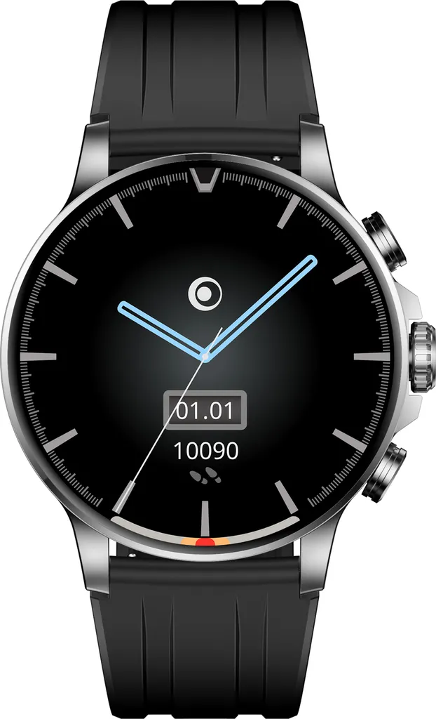 Montre connectée ROUND BLACK écran tactile noir et autonomie étendue