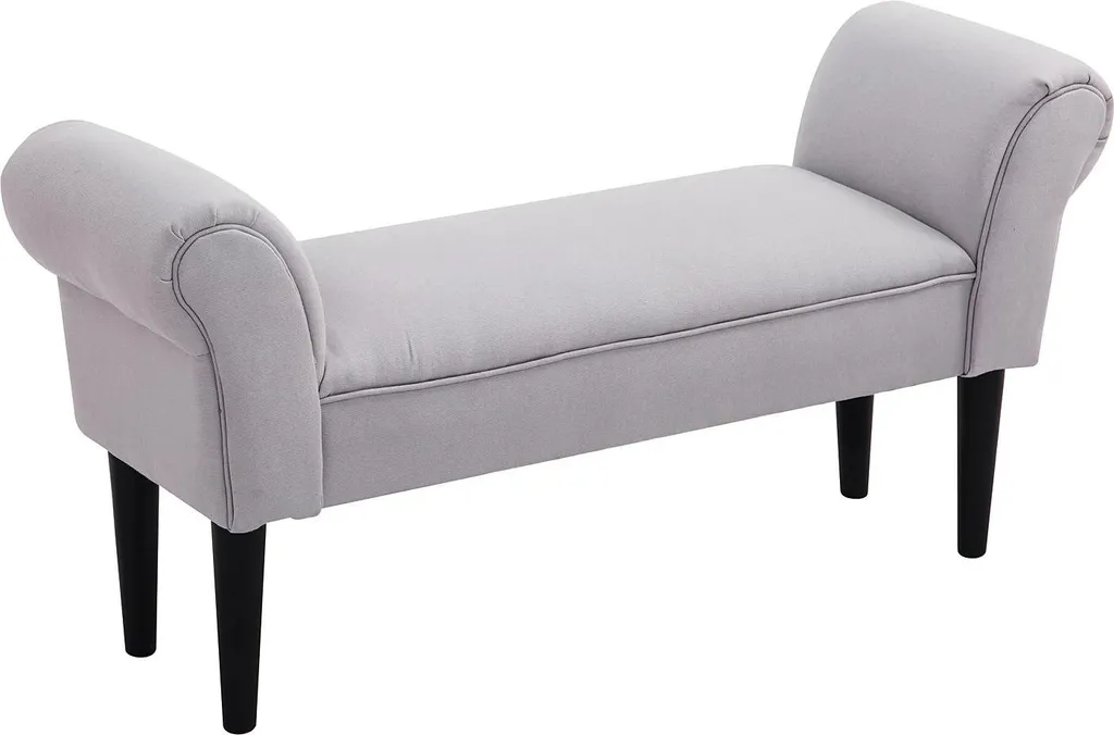 Banc d'entrée gris foncé 102cm : solution assise et décoration