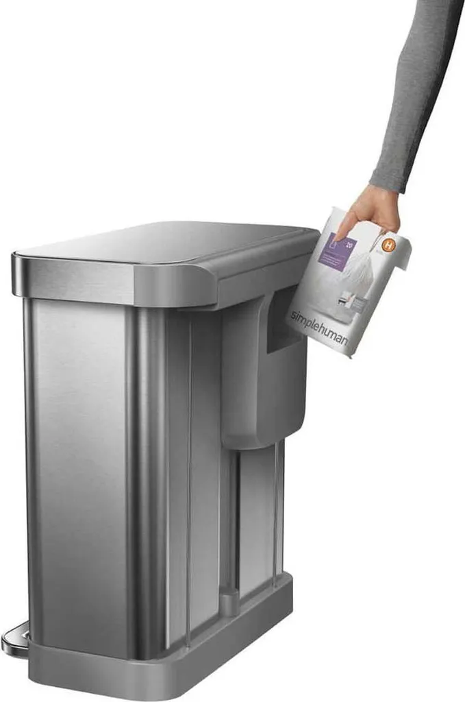 Poubelle à Pédale Simplehuman avec Double Compartiment Silent Close - 11