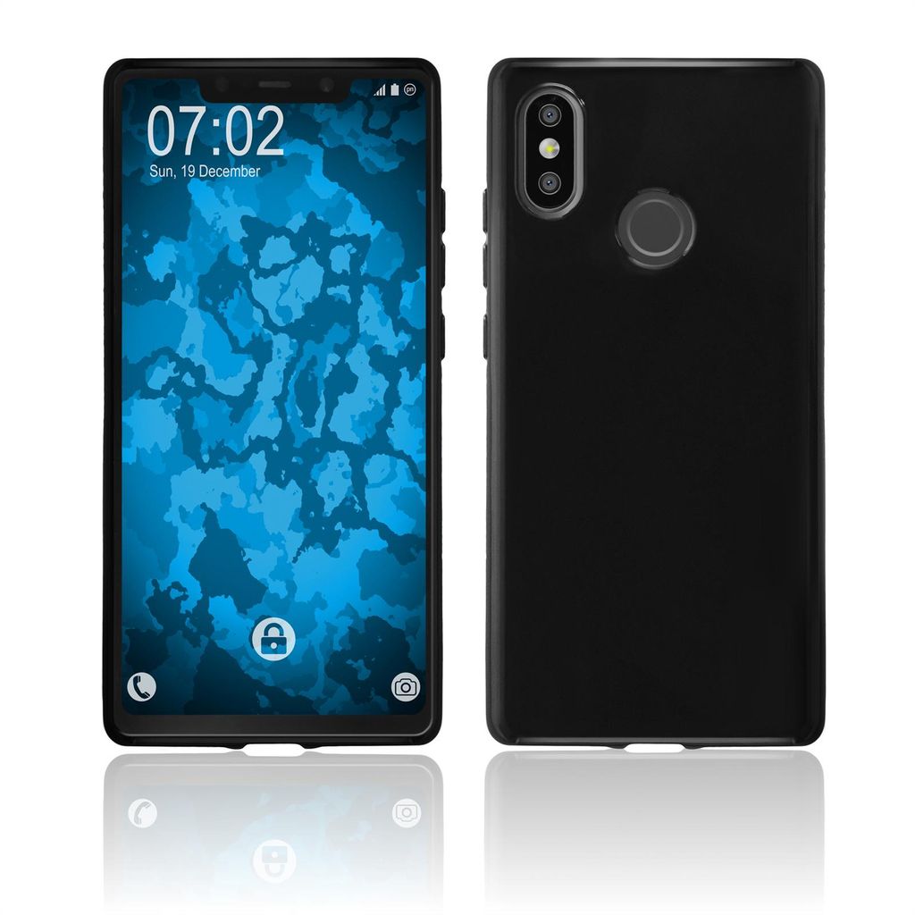 PhoneNatic Case kompatibel mit Xiaomi Mi 8 SE - schwarz Silikon Hülle Cover