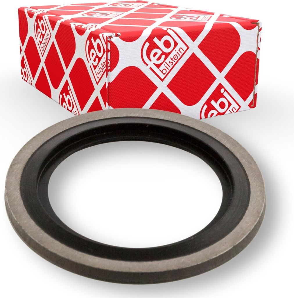 FEBI BILSTEIN Dichtring Ölablaßschraube 103152 für VOLVO 7300 3mm Gummi 22mm 33mm 0,003kg