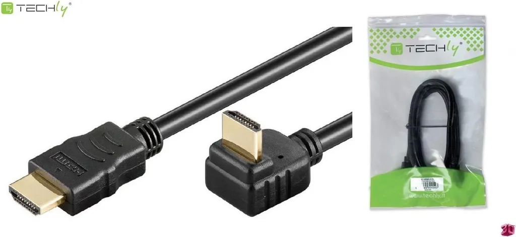 Cavo HDMI Techly 5 metri Angolato | Qualità e Risparmio - 3