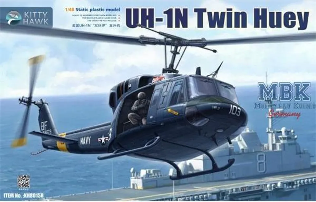 Maquette Bell UH-1N Twin Huey Kitty Hawk KH80158 Échelle 1/48 Militaire
