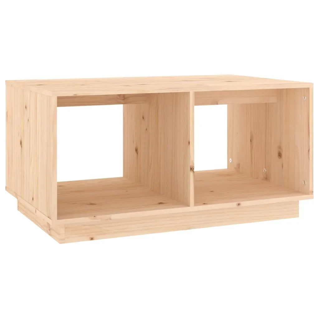 Tavolino 80x50x40 cm in Legno di Pino Massiccio - Arredo Soggiorno Rustico