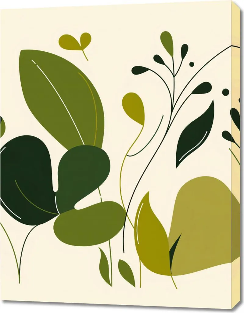 Image 70 x 90 cm Fraîcheur des feuilles - Tableau déco murale nature
