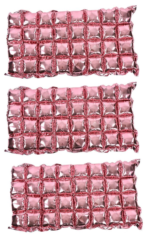 3er-Pack Aluminiumfolienballons, einfach zu verwenden, verschiedene Farben, Party-Hintergrund für Fotodekoration, Rosa