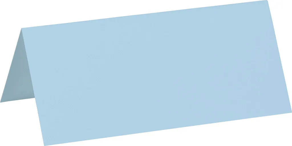 Marque-place de mariage bleu clair 100x45mm baptême et réception