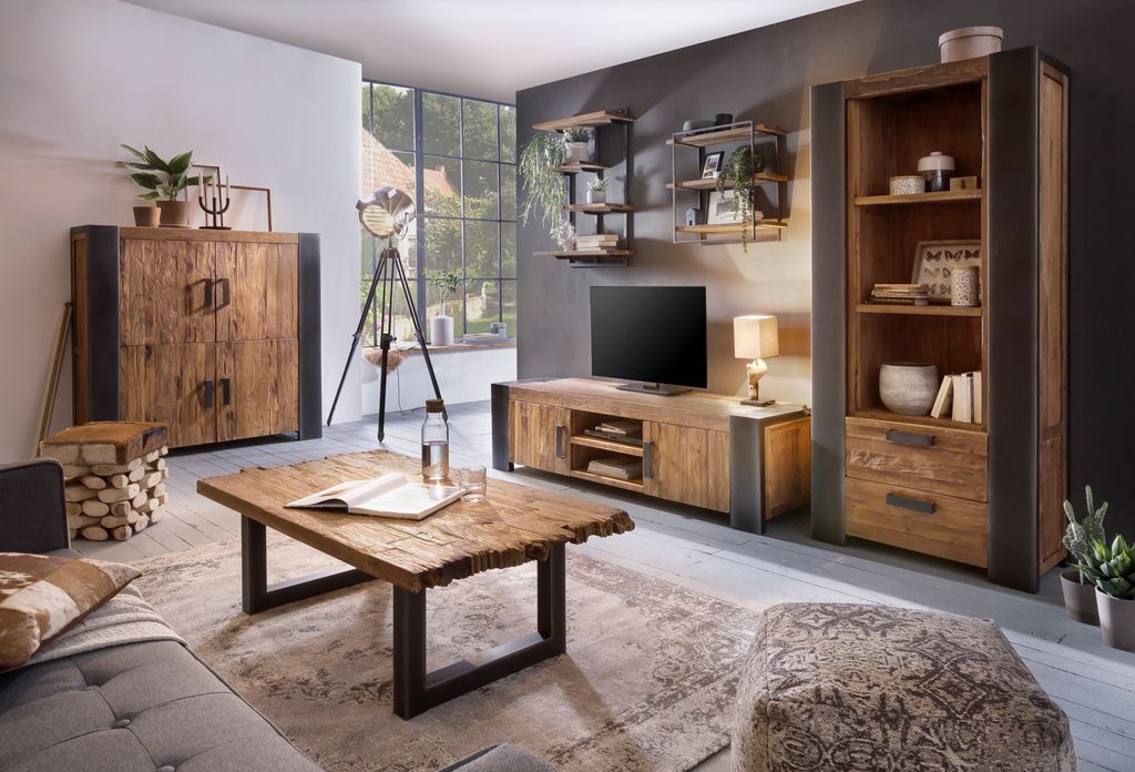 SIT Möbel Wandregal mit 4 Böden | Teak-Holz natur | Gestell Produktbild 7