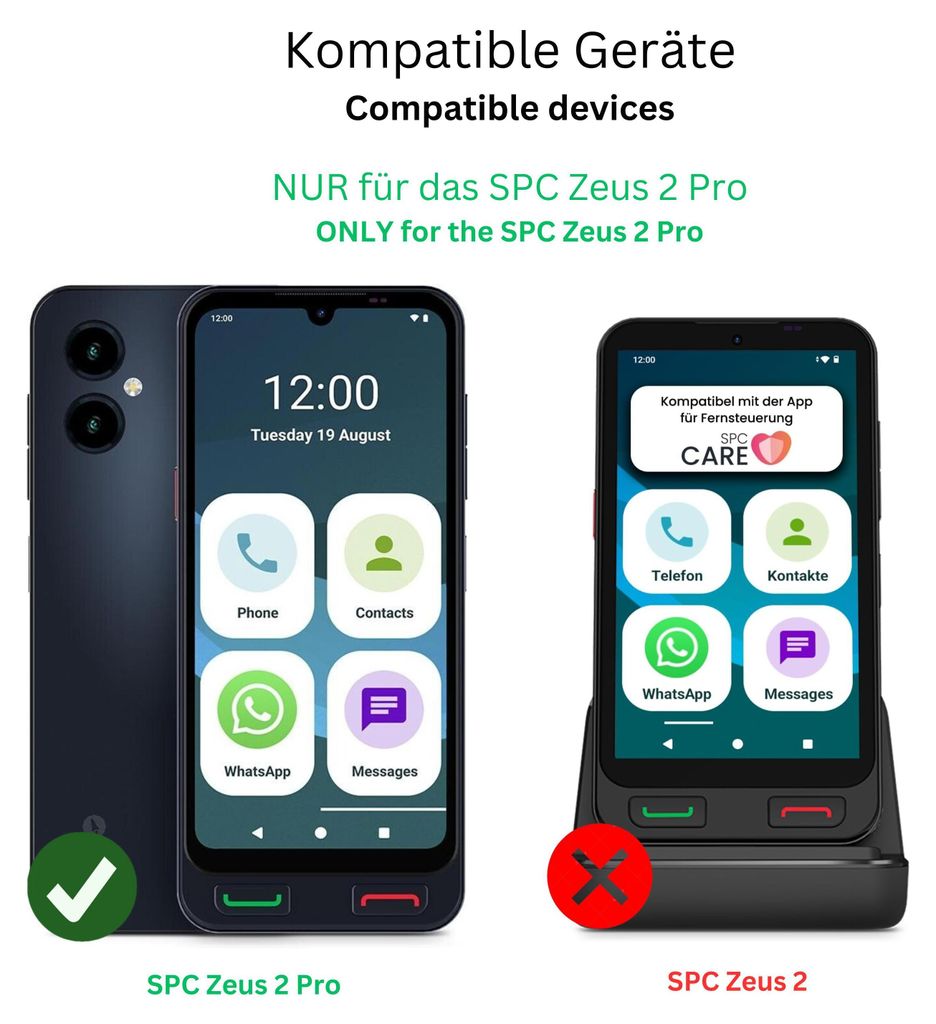 4x Film de protection d'écran pour SPC Zeus 2 Pro Image du produit 