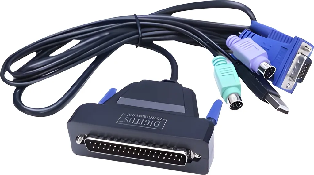 Accès serveur direct avec le Switch KVM modulaire 1 port DIGITUS pro