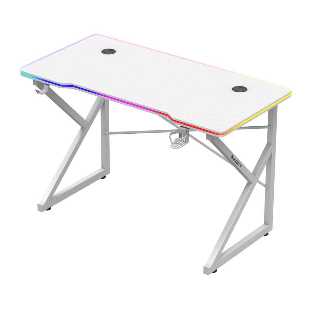 Huzaro Hero 1.7 RGB White - gaming table Image du produit 