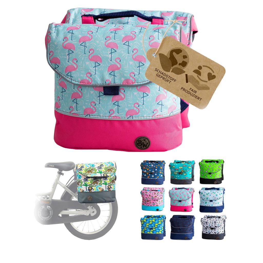 BAMBINIWELT Gepäcktasche, Gepäckträgertasche für Fahrrad, Fahrradtasche für Kinder, wasserabweisend, Modell 25