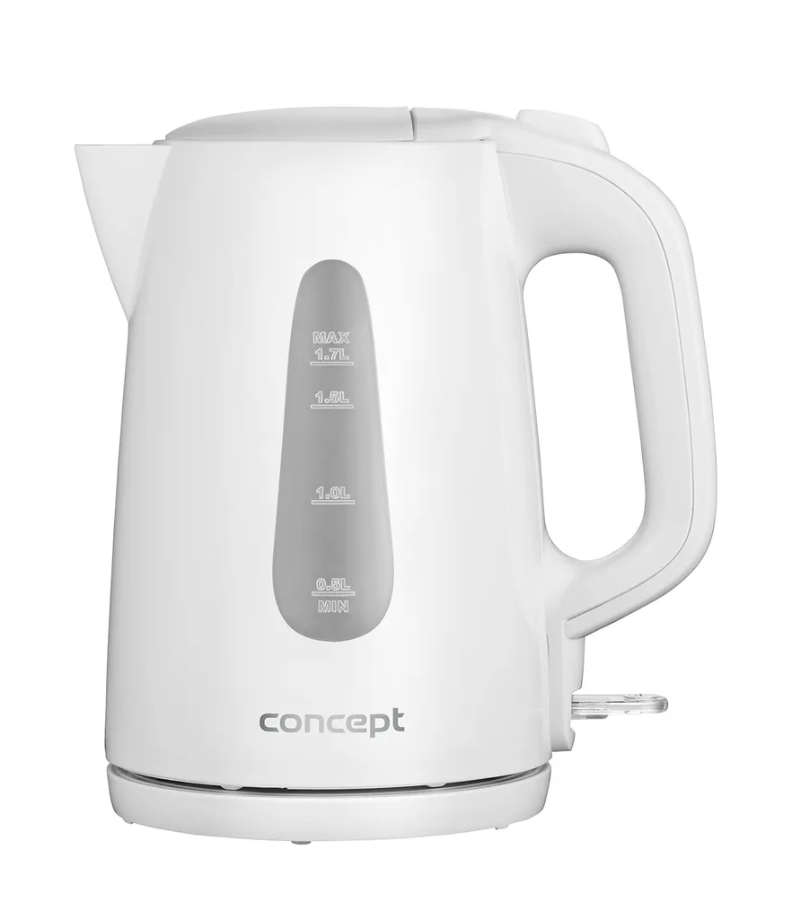 Bouilloire Anti-Calcaire Concept RK2380 1,7 L Blanche : Finies les Impuretés