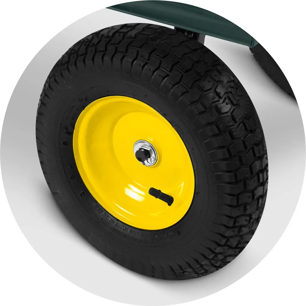 Chariot de jardin basculant pour vider les charges sans effort - 13