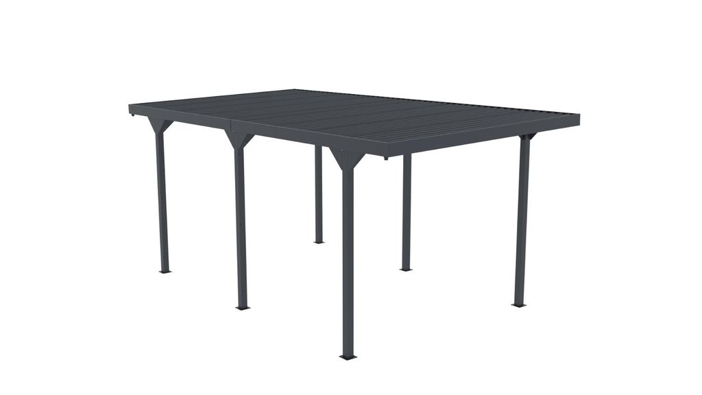 Wiata samochodowa Carport 549 x 287 x 238 cm Garaż Zdjęcie produktu 