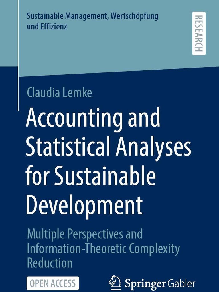 Accounting and Statistical Analyses for Sustainable Development