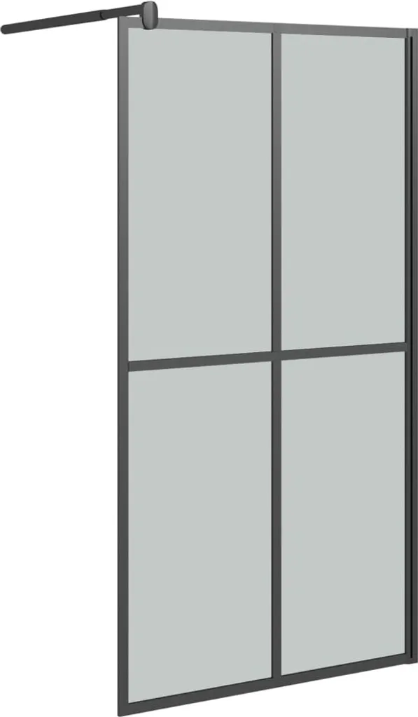 Aménager une douche italienne 100x195cm avec paroi verre foncé design