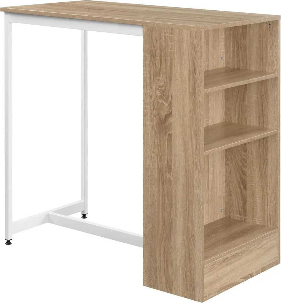Petite table bistrot gain de place avec 3 niches pour studio et cuisine
