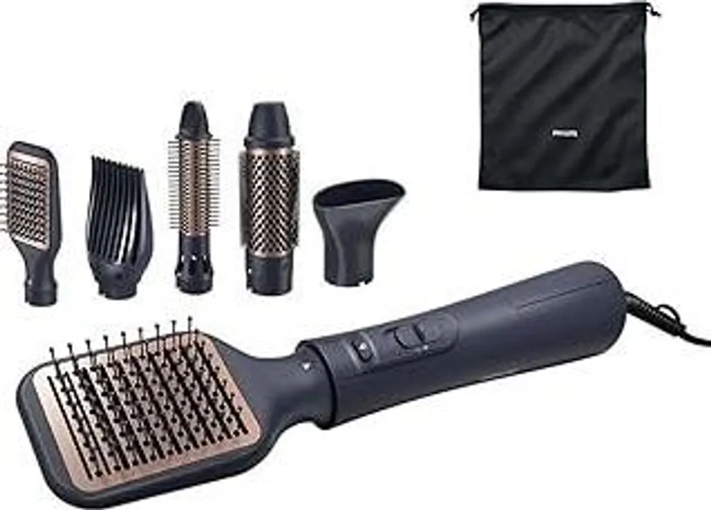Philips AirStyler Serie 5000 – Arricciacapelli con 5 accessori per lo styling (modello BHA530/00)