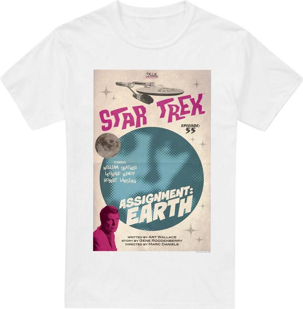 Star Trek - "The Original Series Episode 55" T-Shirt für Herren TV13902 (S) (Weiß)
