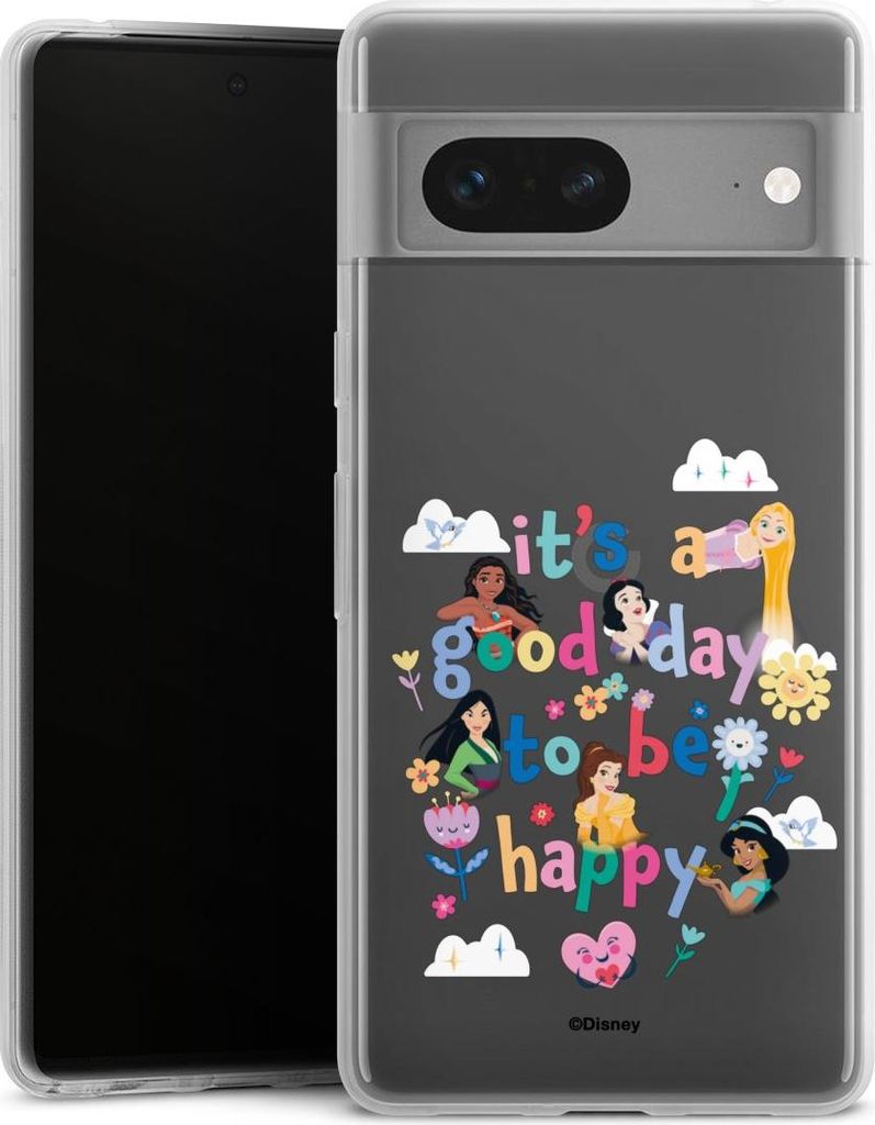 DeinDesign Slim Hülle für Google Pixel 7 Silikon Case Ultra Dünn Handyhülle Disney Princess Offizielles Lizenzprodukt Prinzessin