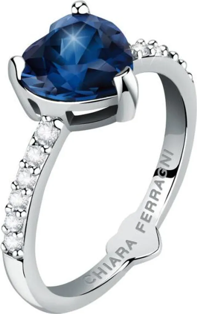 Anello Chiara Ferragni J19AUV34018 Misura 18 - First Love Cuore Blu