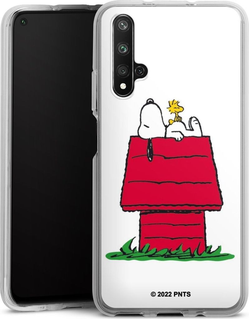 DeinDesign Handyhülle für Huawei Nova 5T Silikon Hülle Case Smartphone Schutzhülle Offizielles Lizenzprodukt Peanuts Snoopy