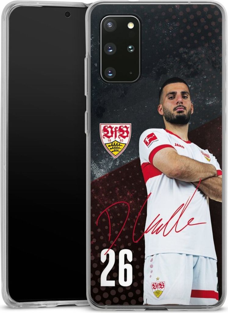 DeinDesign Handyhülle für Samsung Galaxy S20 Plus Silikon Hülle Case Smartphone Schutzhülle Offizielles Lizenzprodukt VfB Stuttgart Deniz Undav