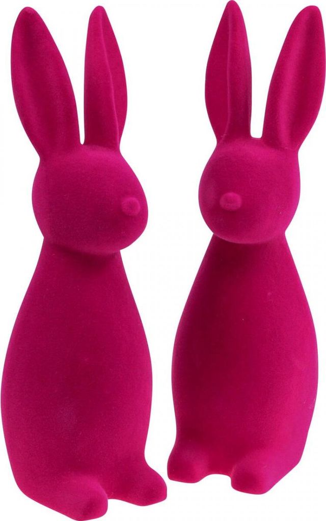 Eleganter Deko-Hase mit samtiger Oberfläche für stilvolle Produktbild 